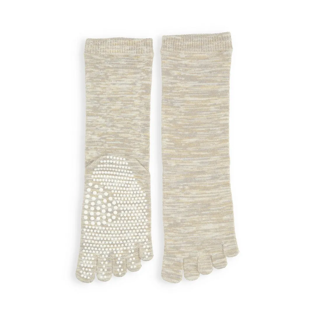 051140109 Reflexology Cotton Toe Crew Socks S