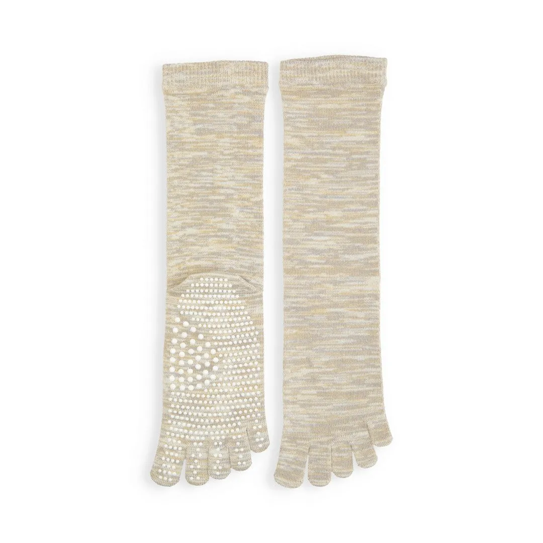 051140110 Reflexology Cotton Toe Crew Socks M