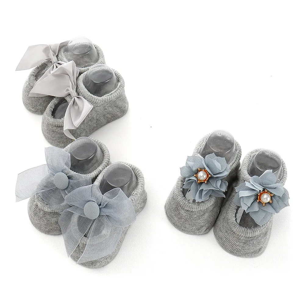 3 Pair/lot Baby Socks for Newborns Girls