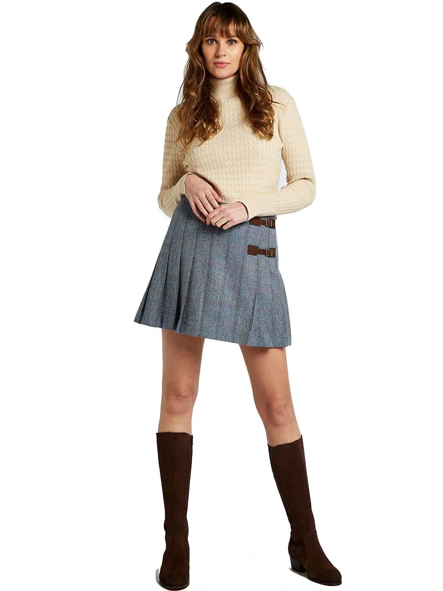 40% OFF DUBARRY Blossom Ladies Tweed Skirt - Denim Haze - Size: UK 8 (EU34)