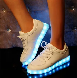 7 colored luminous shoes LED glow sneakers