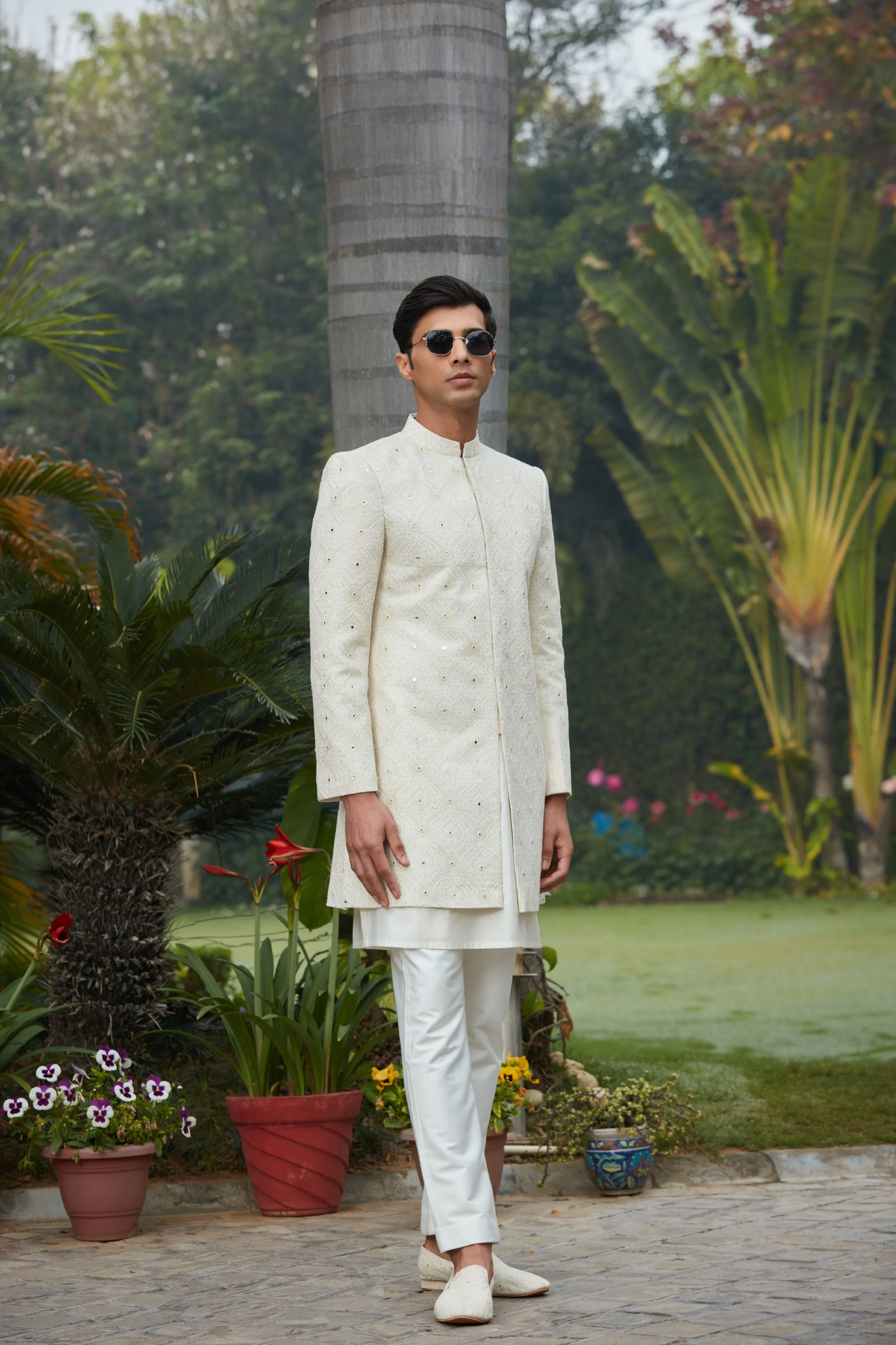 Ahim Achkan Jacket With Kurta Set