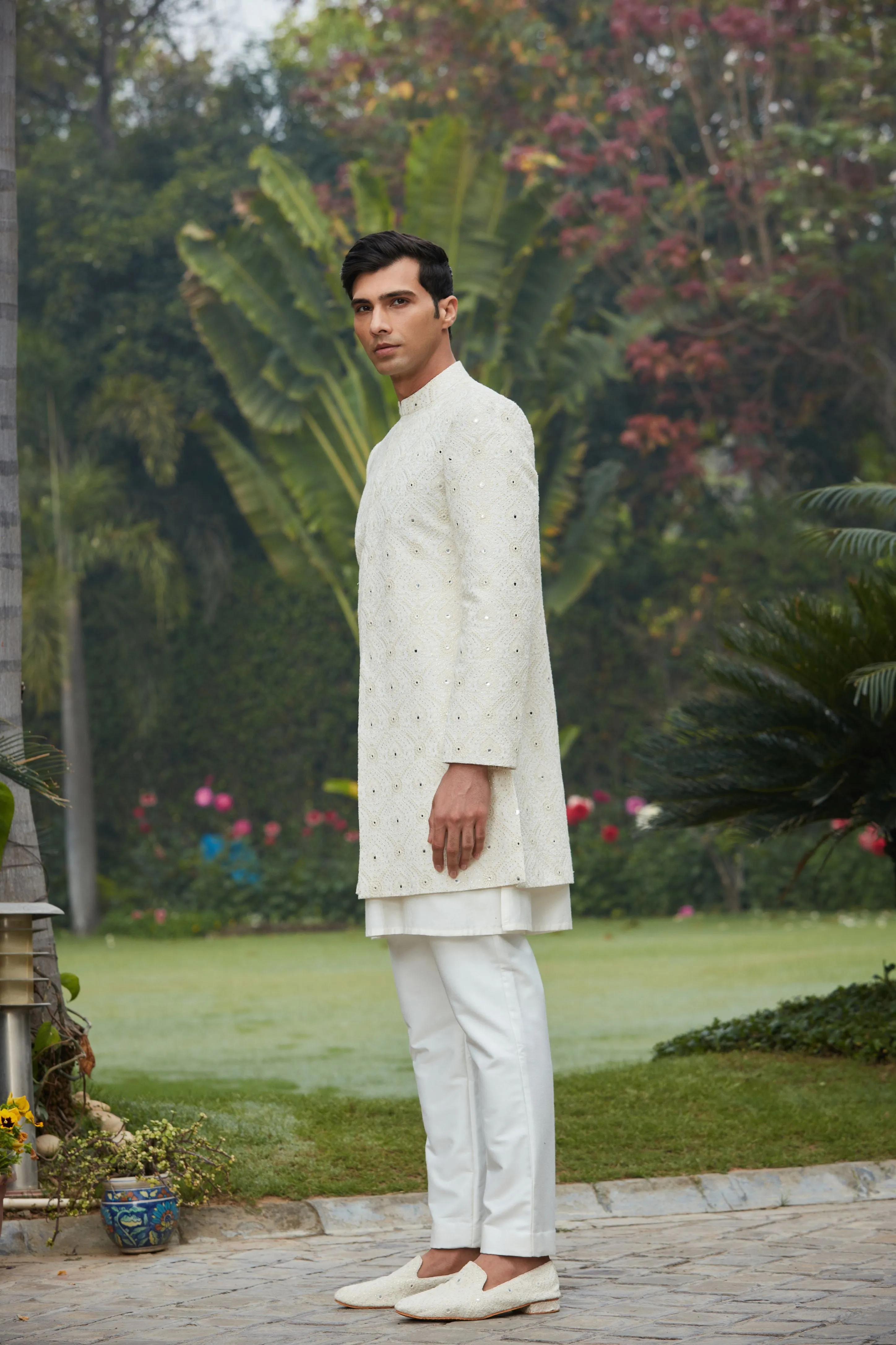 Ahim Achkan Jacket With Kurta Set