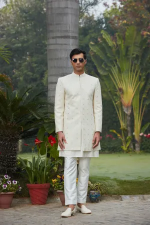 Ahim Achkan Jacket With Kurta Set