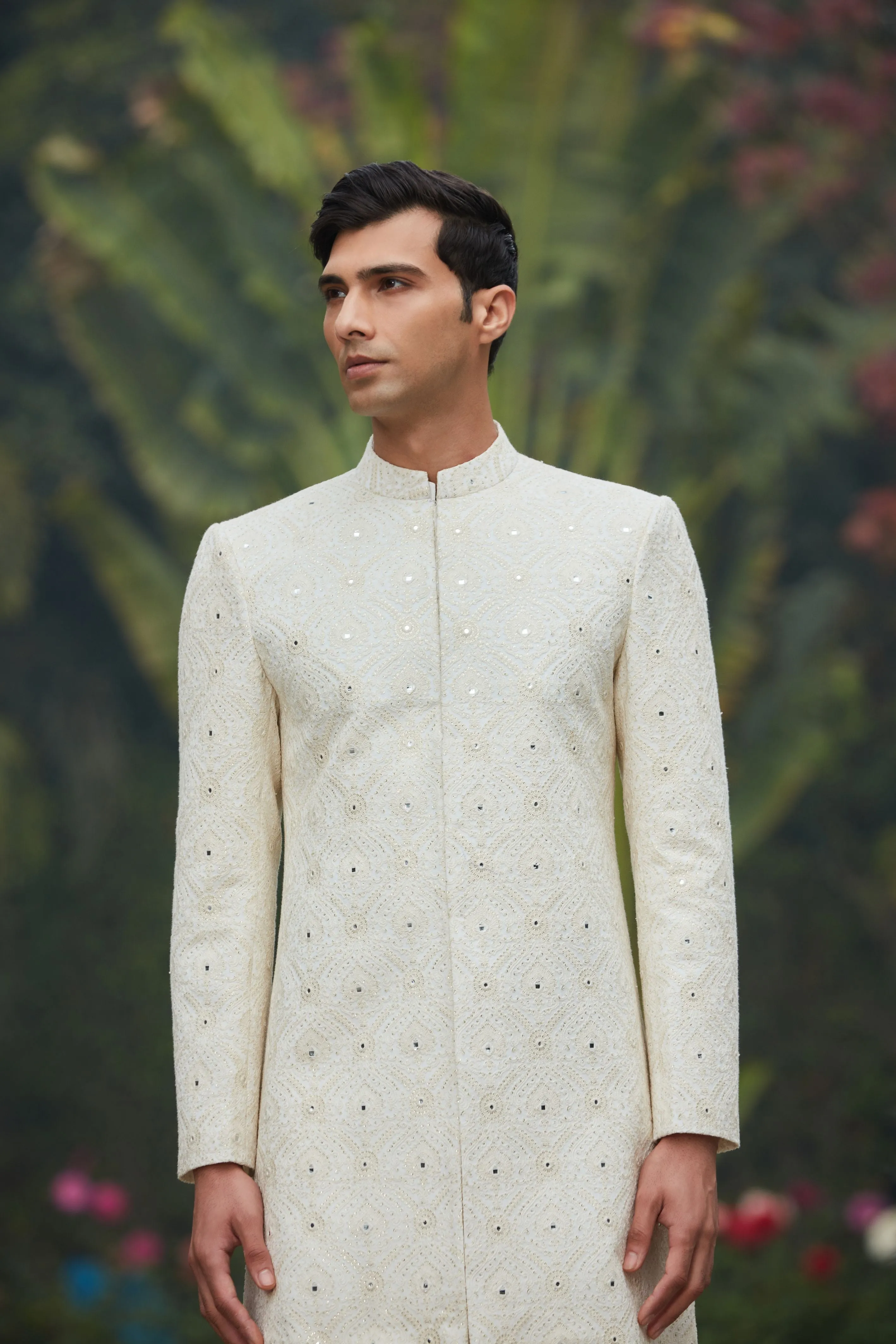 Ahim Achkan Jacket With Kurta Set