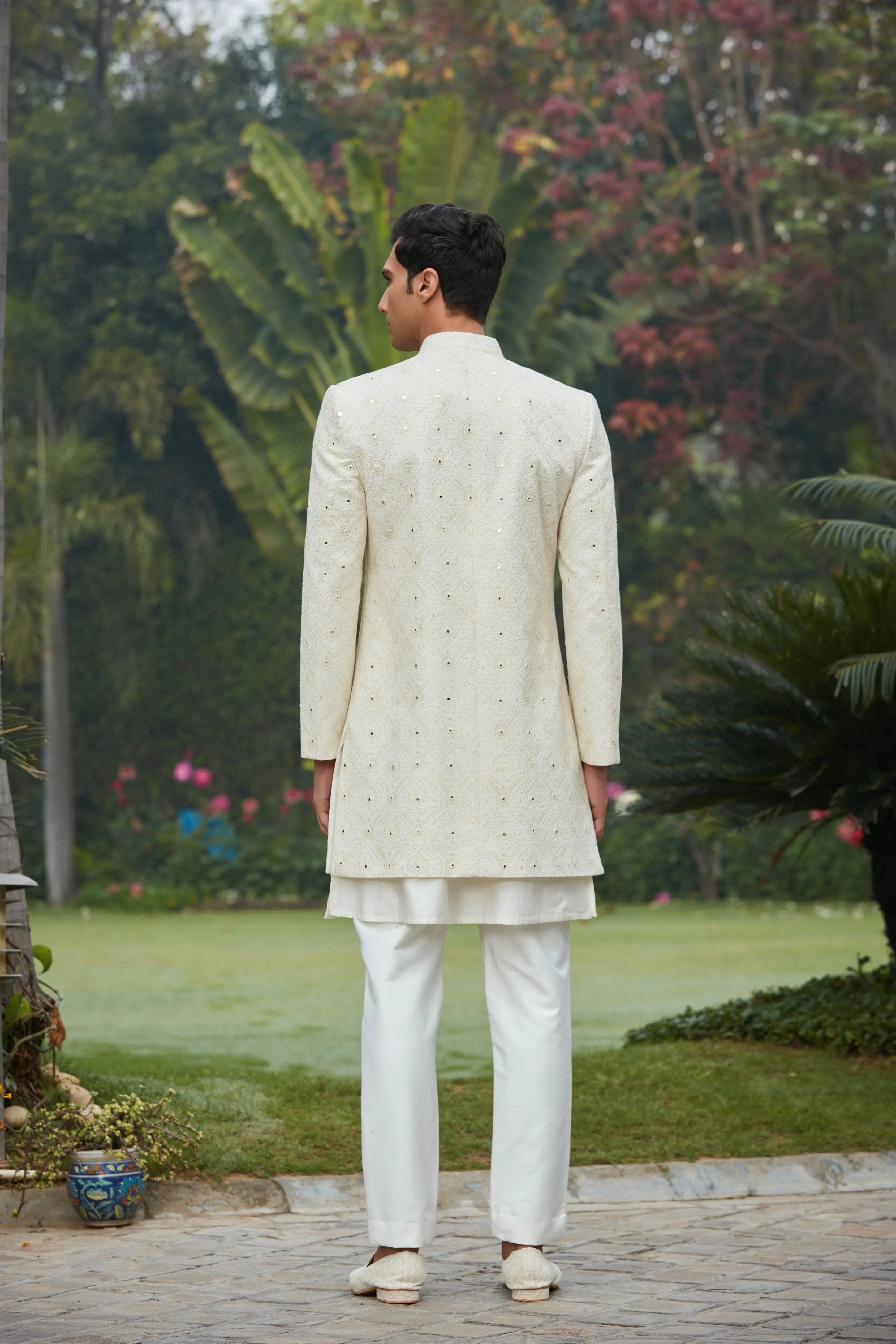 Ahim Achkan Jacket With Kurta Set