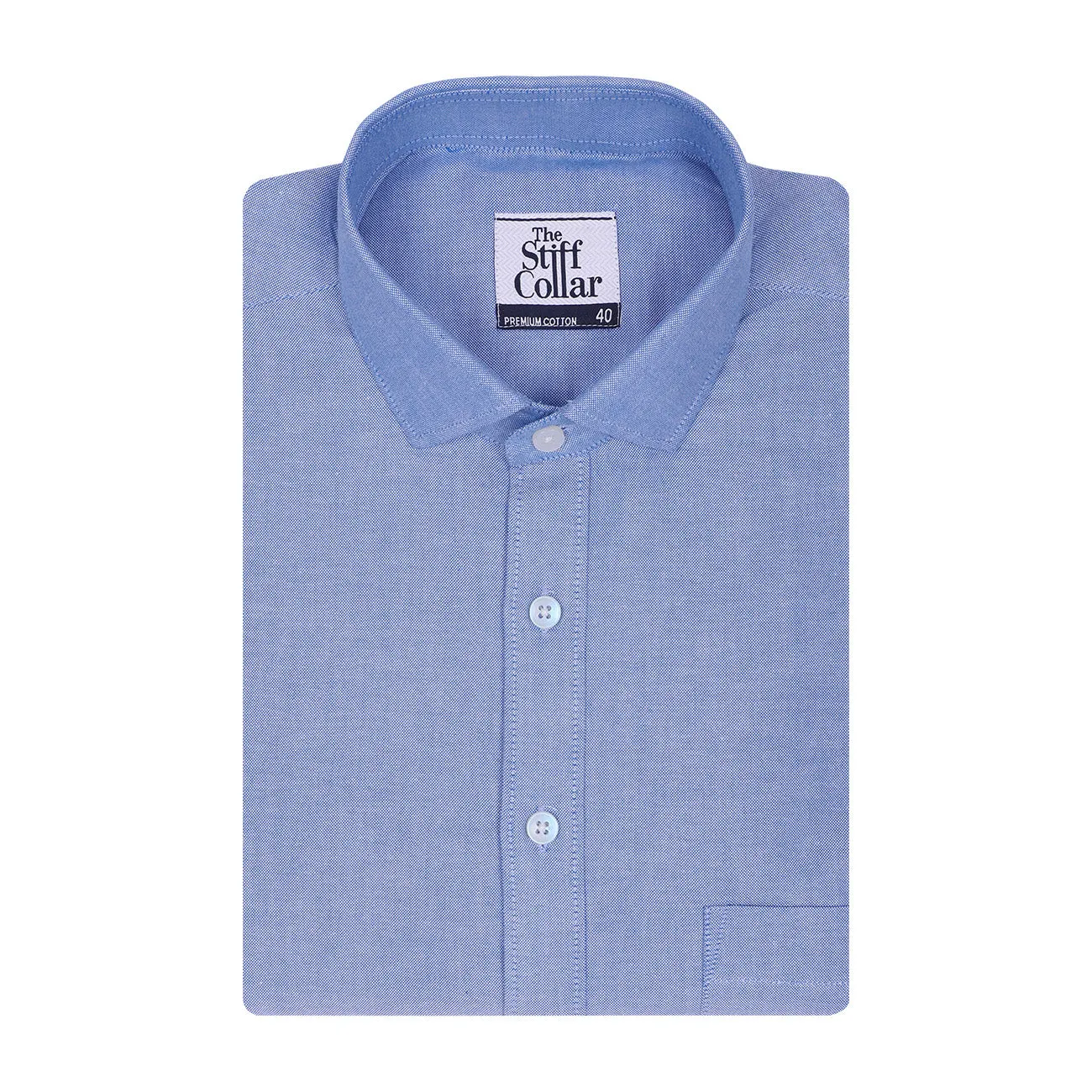 American Blue Oxford Regular Fit Cotton Shirt