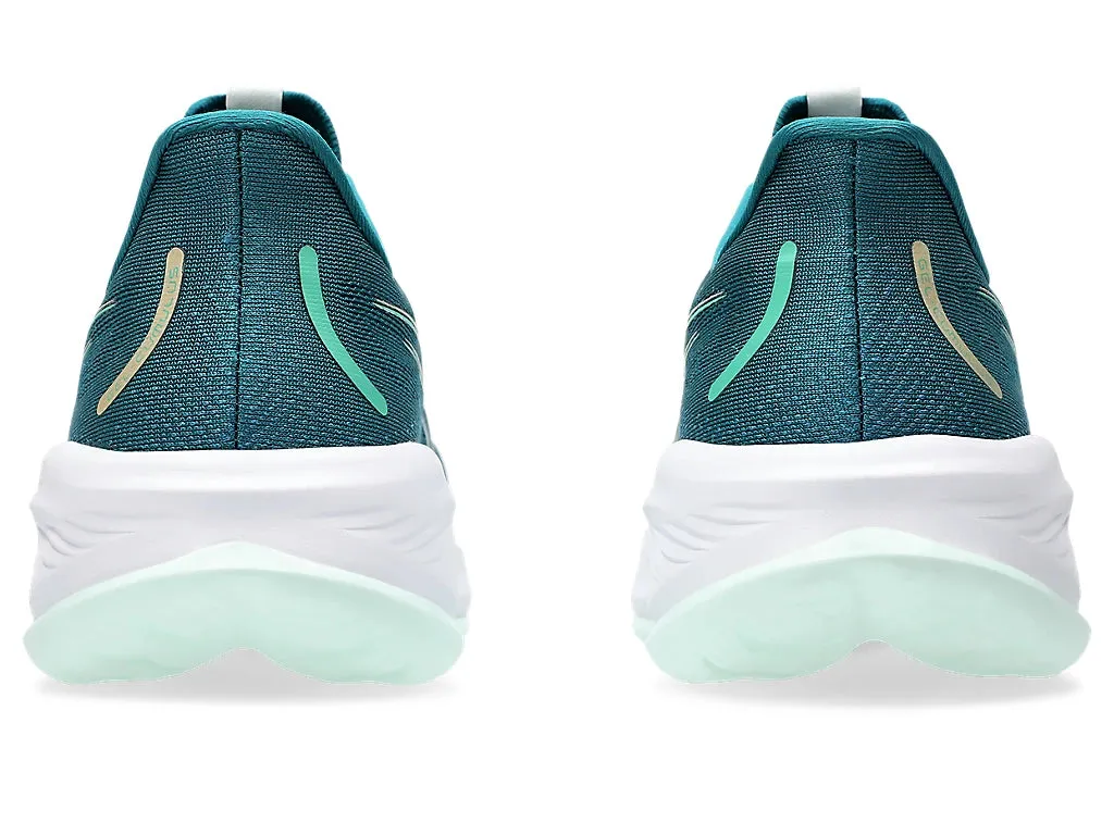 Asics Women's GEL-CUMULUS 26 Wide (D) Running Shoes in Rich Teal/Pale Mint