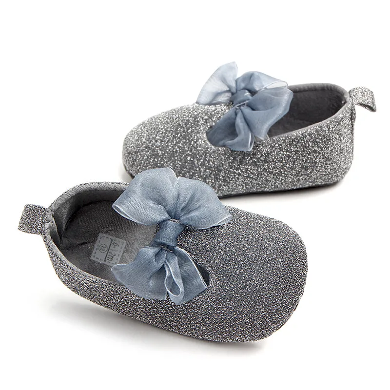 Baby Girl Cotton Fabric PreWalker PartyWear Shoes