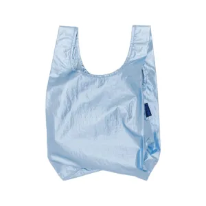 Baggu Baby Shopper Bag, Metallic Light Blue