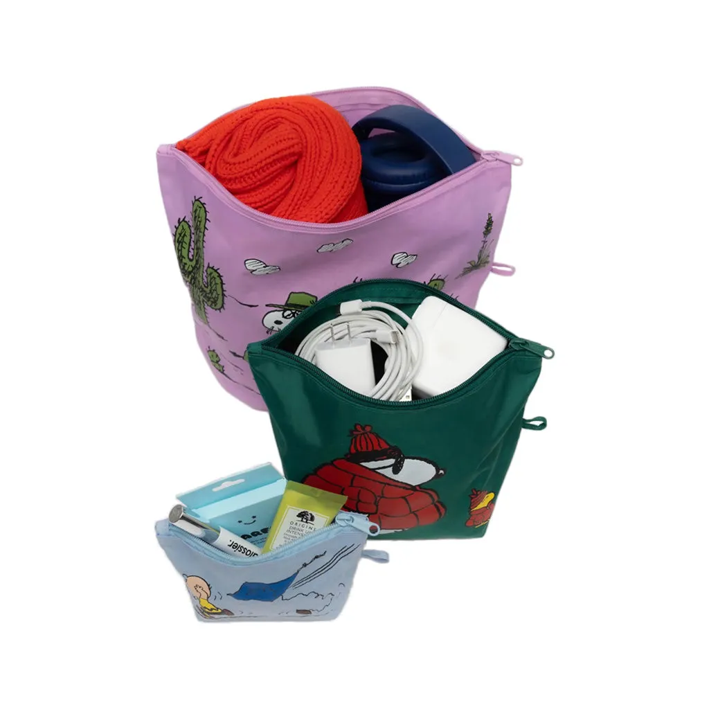 Baggu Go Pouch Set, Peanuts