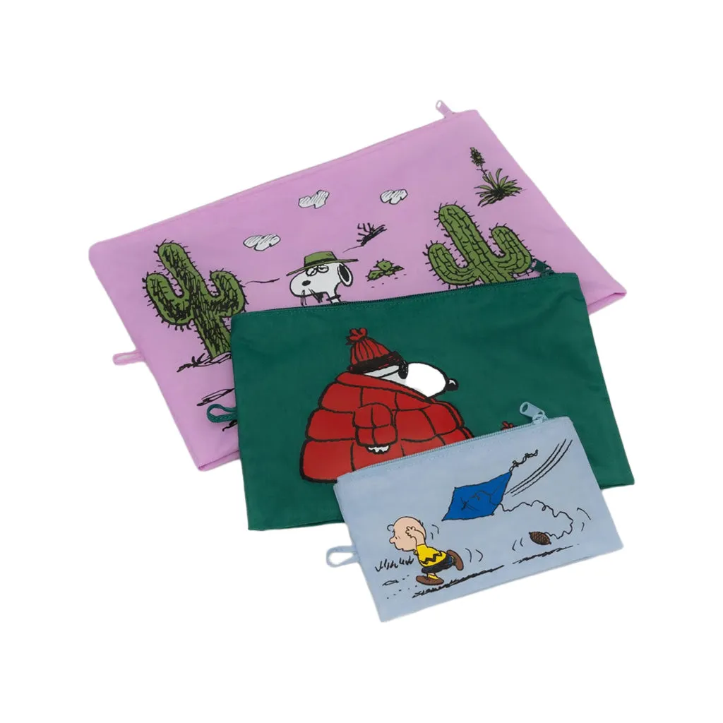 Baggu Go Pouch Set, Peanuts