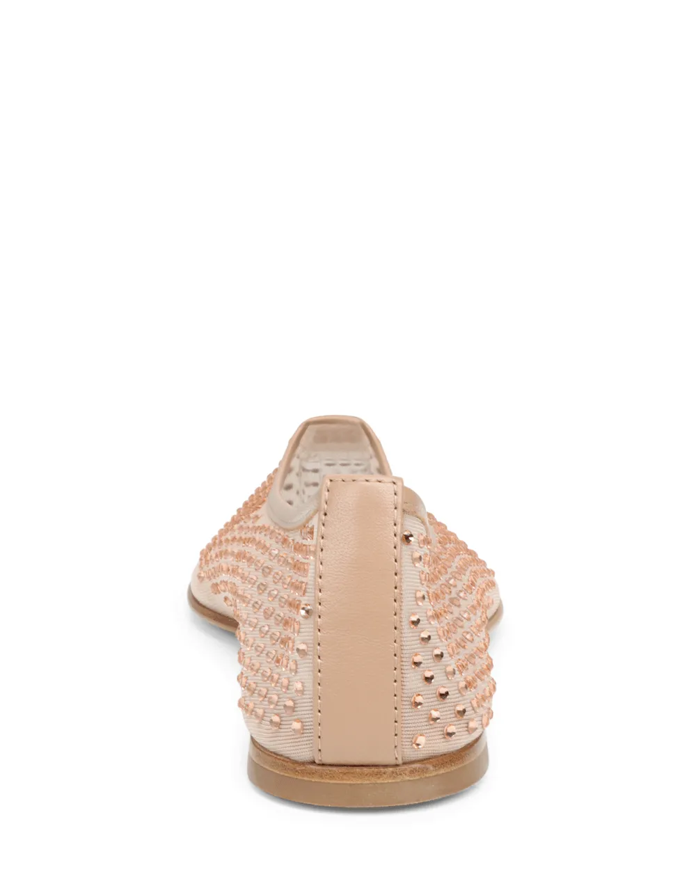 Balla Small Crystal Ballet Flat in Nude