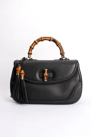 Bamboo Handle Tassel Bag