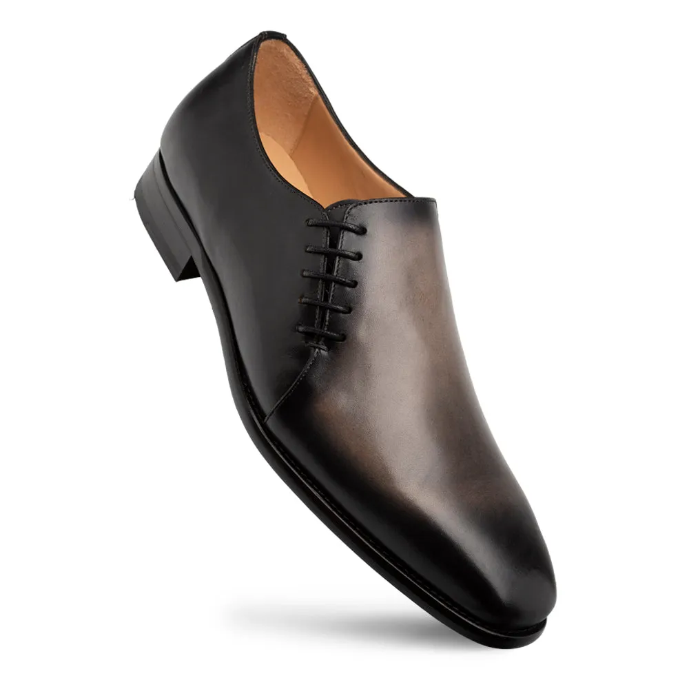 Bi-Tonal Slip On w/Elastic Faux Lace Design