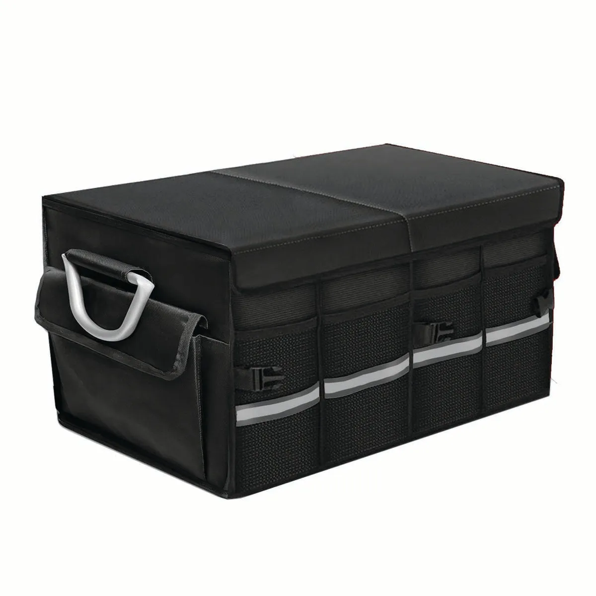 Big Trunk Organizer, Cargo Organizer SUV Trunk Storage Waterproof Collapsible Durable Multi Compartments LE12994