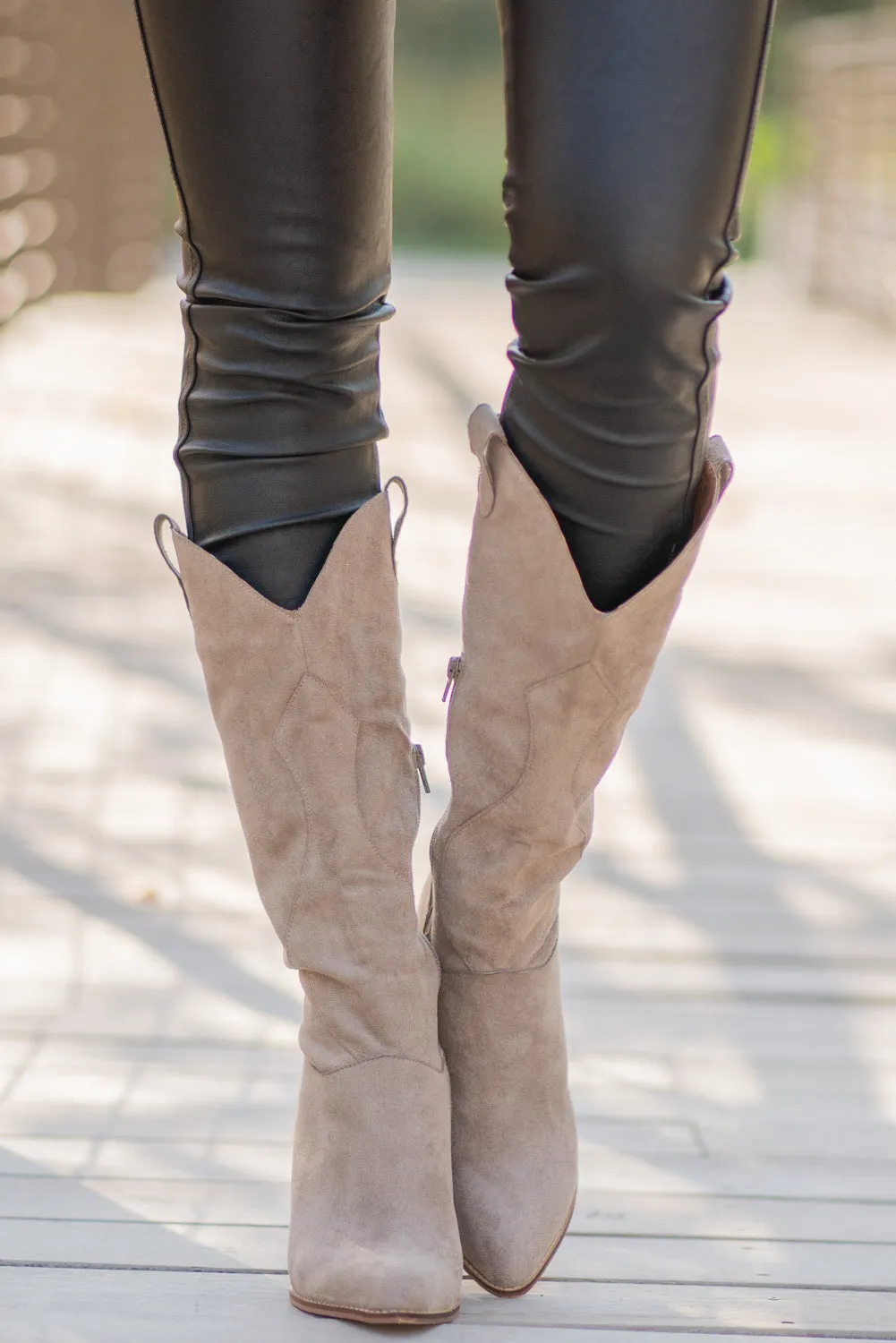 Bohemian Taupe Boots