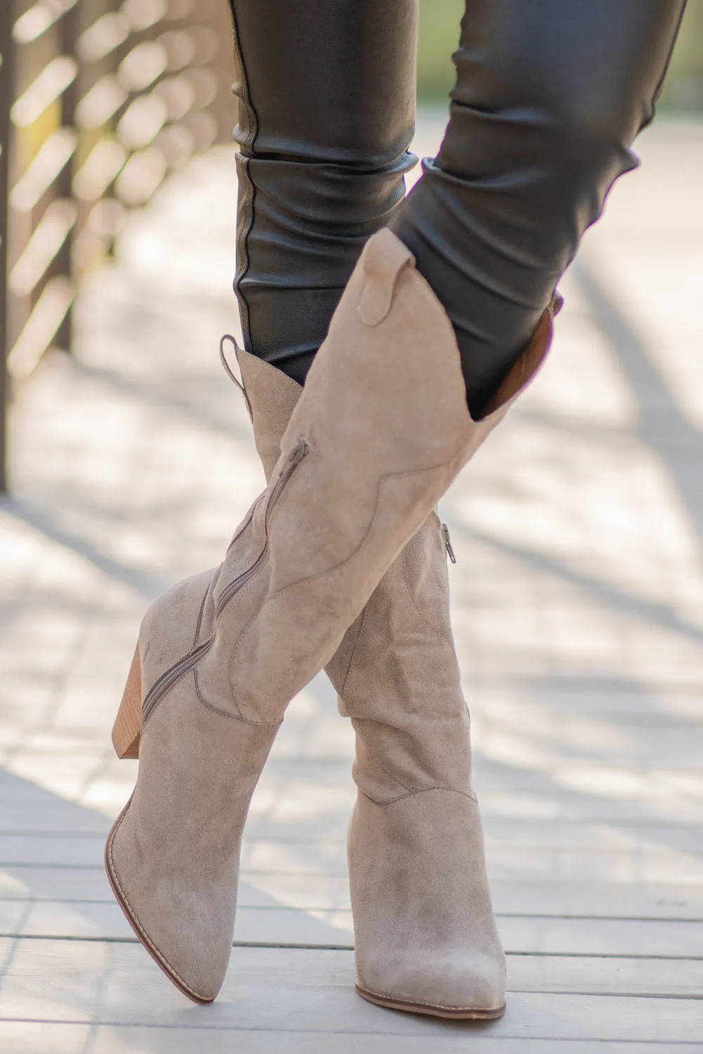 Bohemian Taupe Boots
