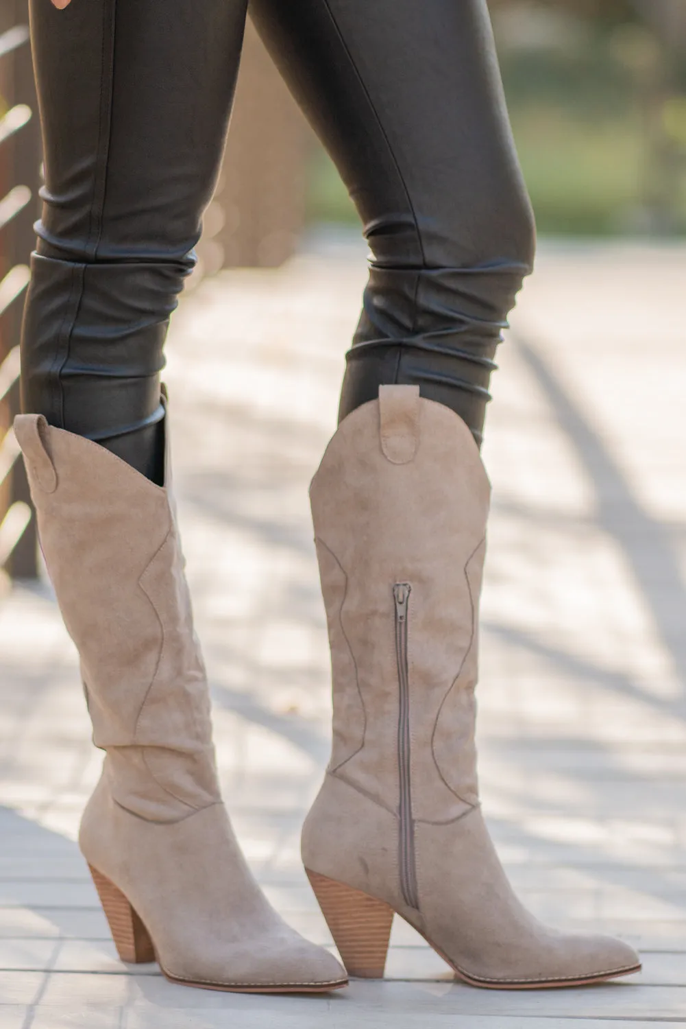 Bohemian Taupe Boots