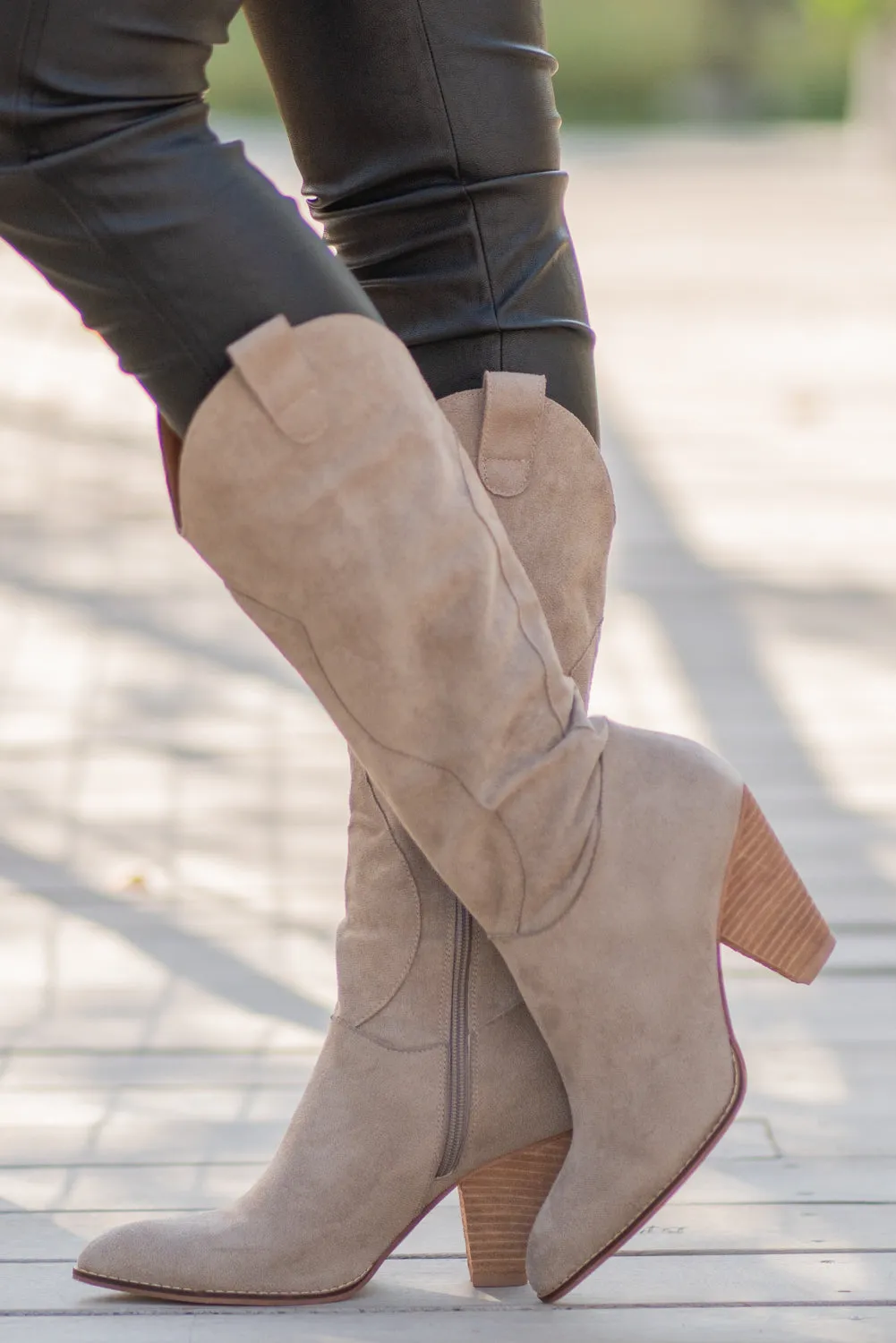 Bohemian Taupe Boots