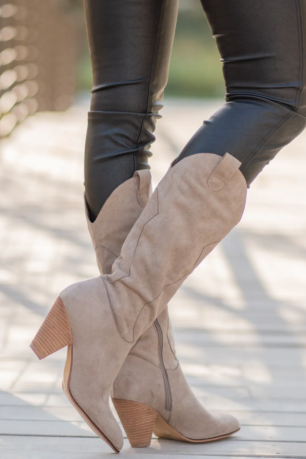 Bohemian Taupe Boots
