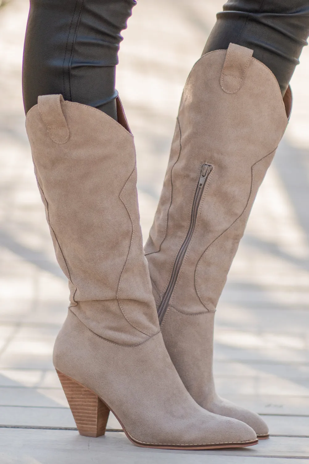 Bohemian Taupe Boots