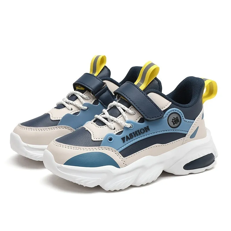 Boys Breathable Lightweight Platform Walking Sneakers