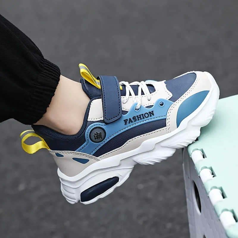 Boys Breathable Lightweight Platform Walking Sneakers
