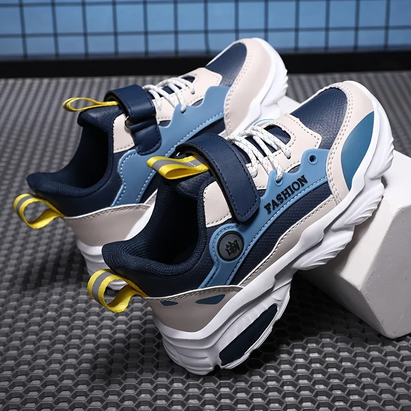 Boys Breathable Lightweight Platform Walking Sneakers