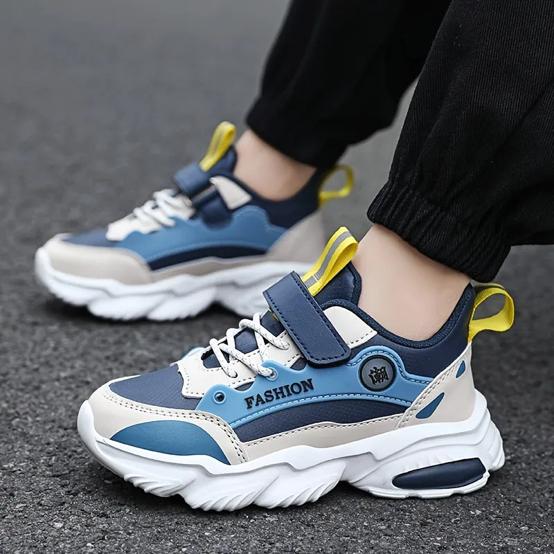 Boys Breathable Lightweight Platform Walking Sneakers