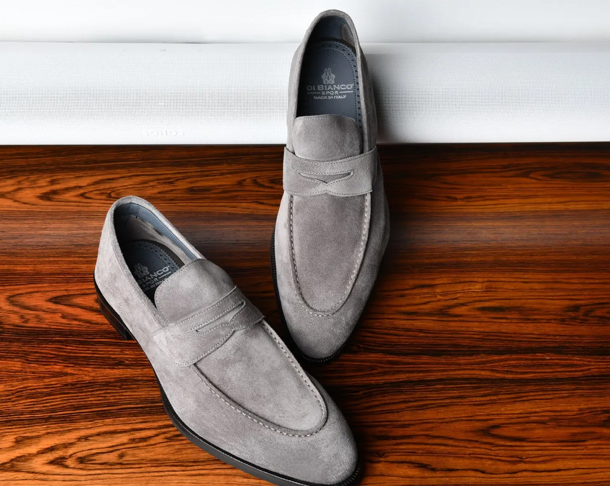 Brera Grey Men's Suede Loafer