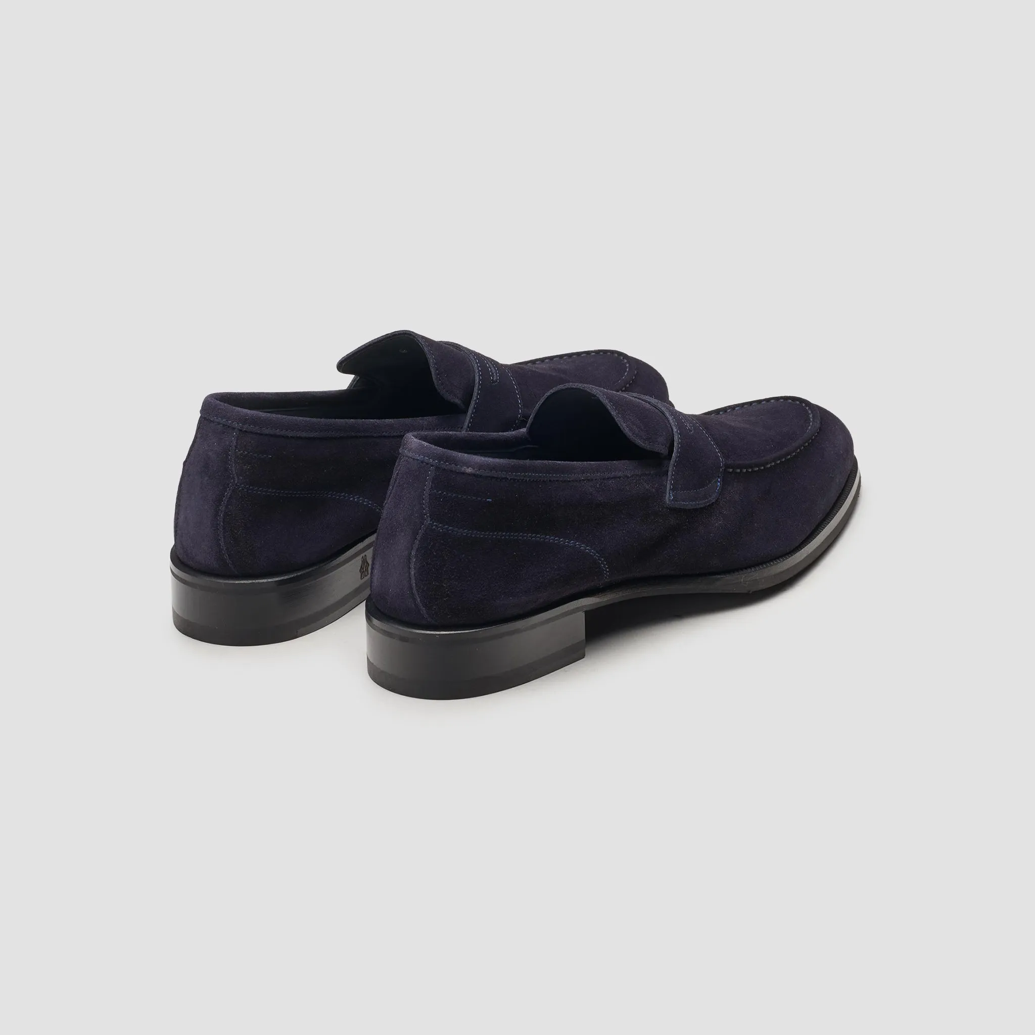 Brera Navy Men's Suede Loafer