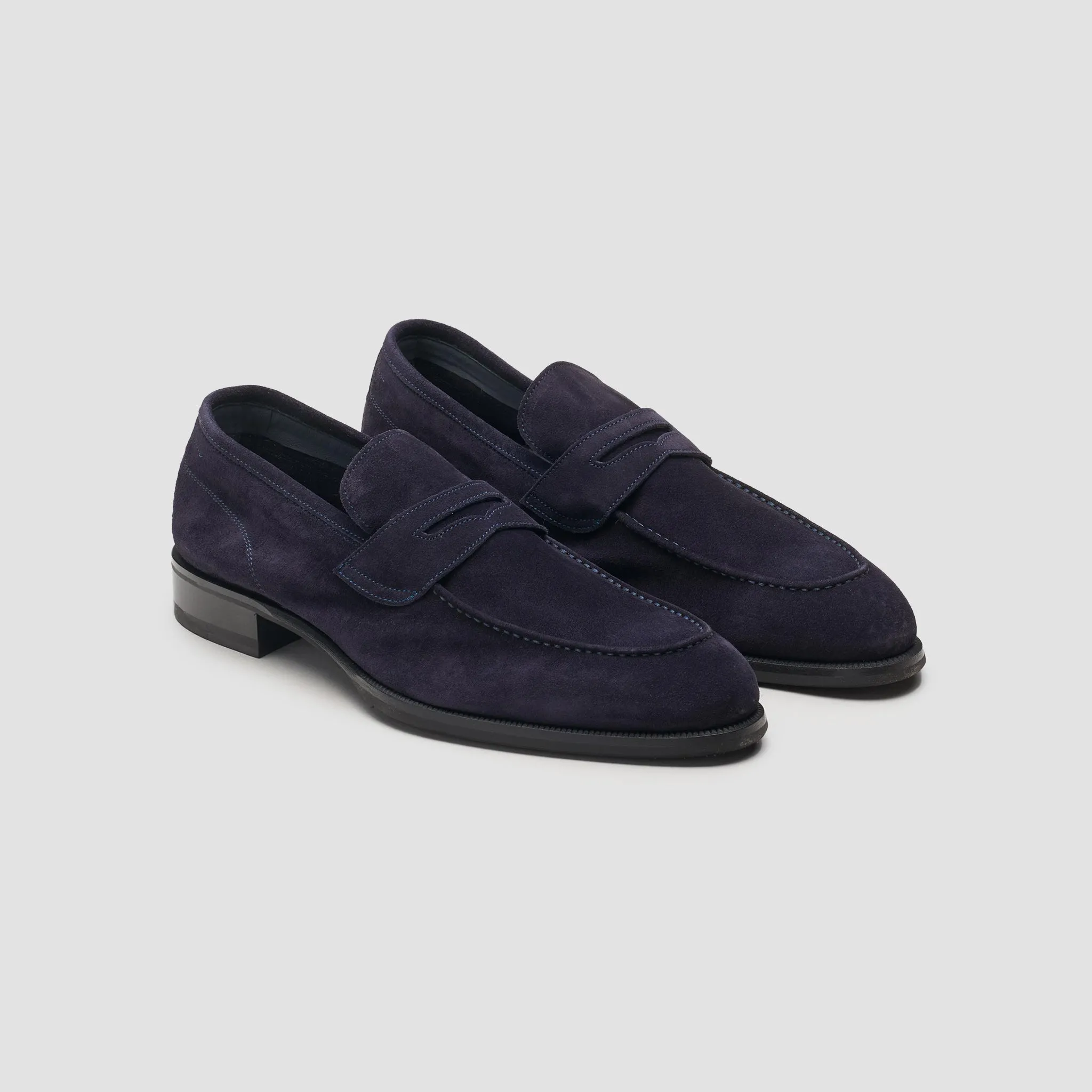 Brera Navy Men's Suede Loafer