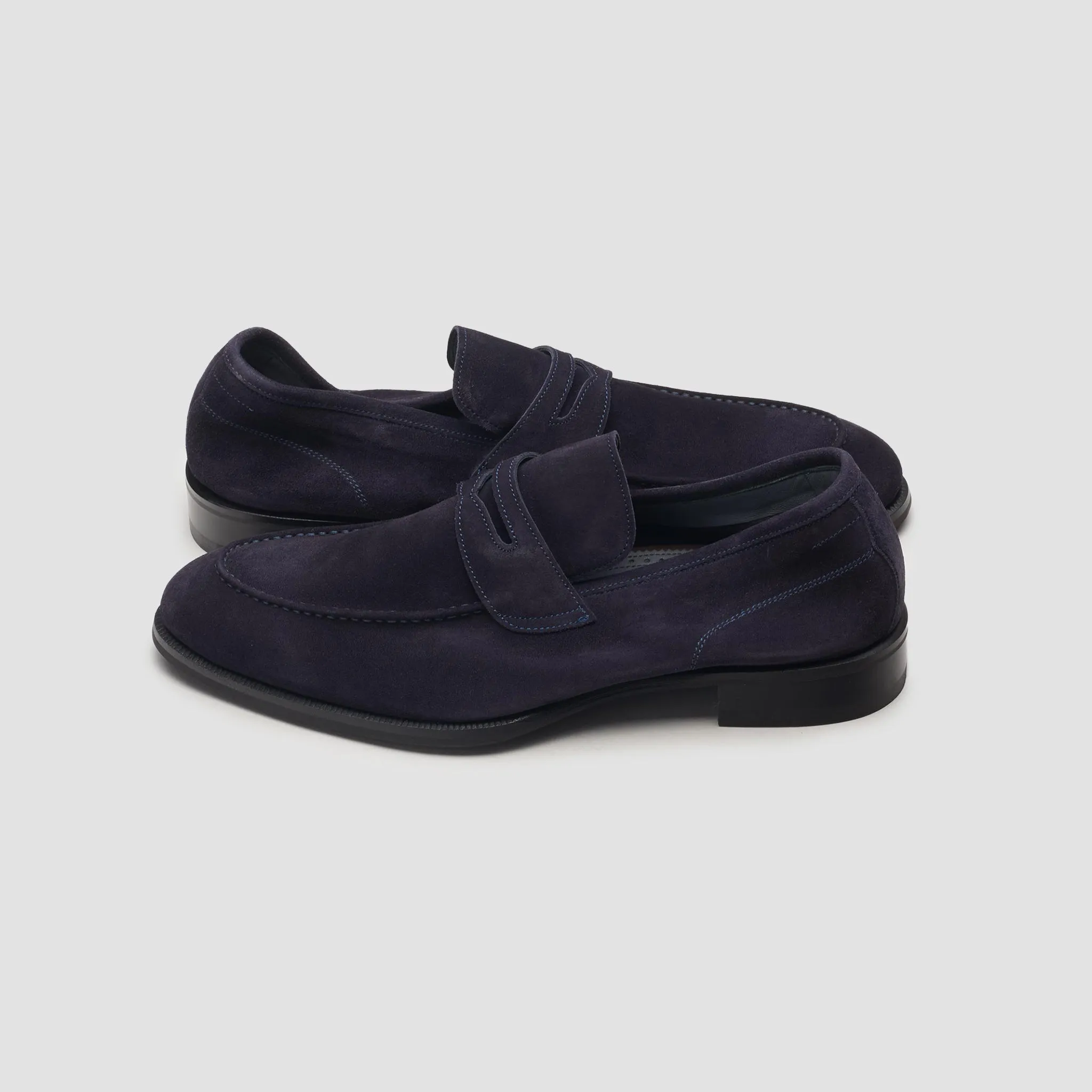 Brera Navy Men's Suede Loafer