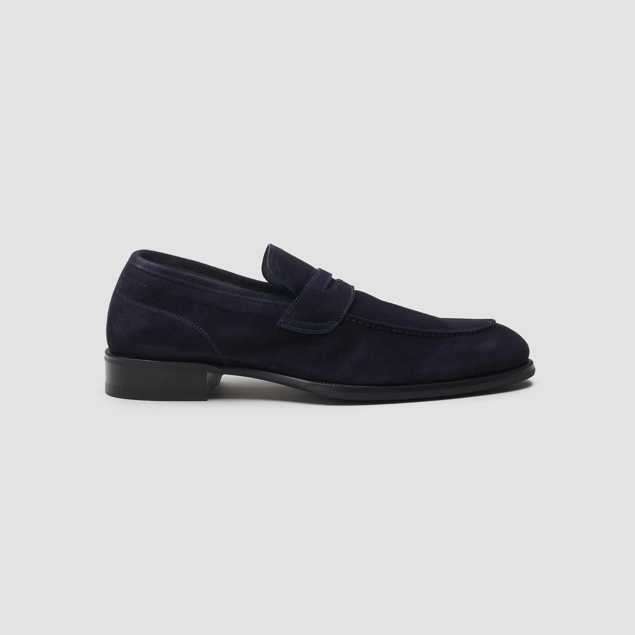 Brera Navy Men's Suede Loafer