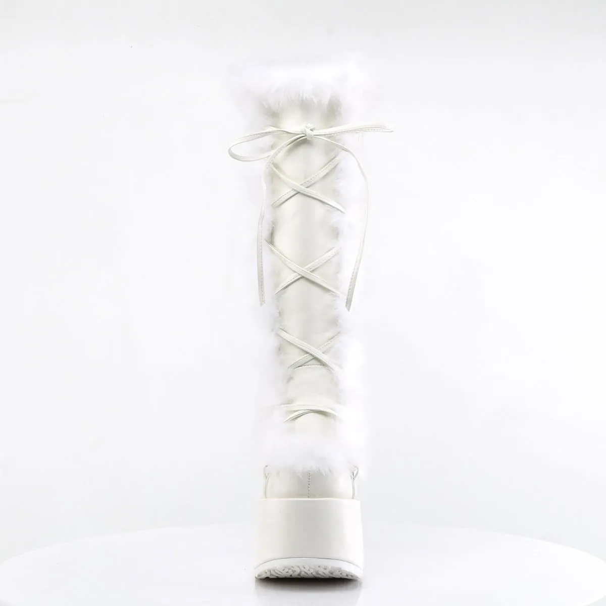 CAMEL-311  White Vegan Leather