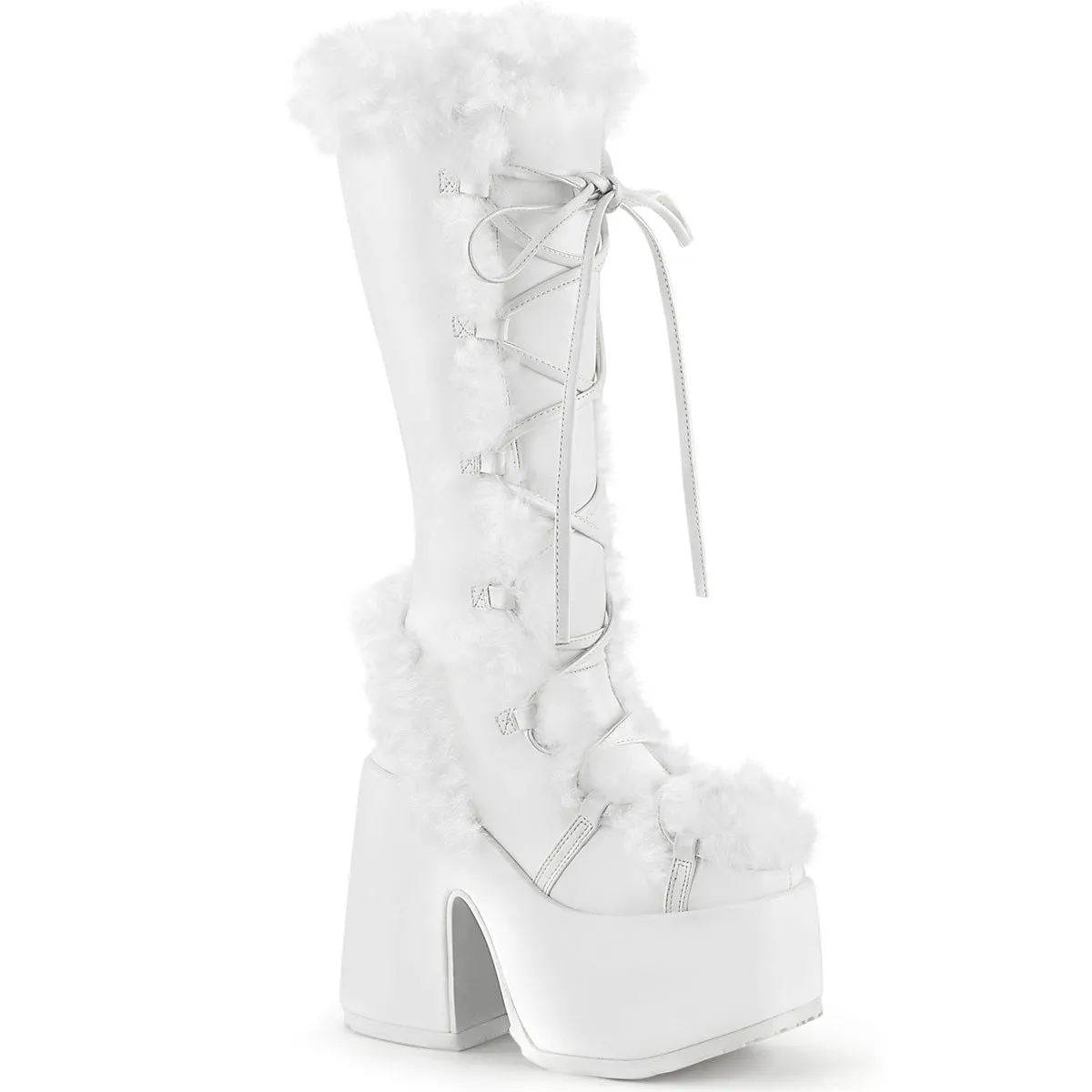 CAMEL-311  White Vegan Leather