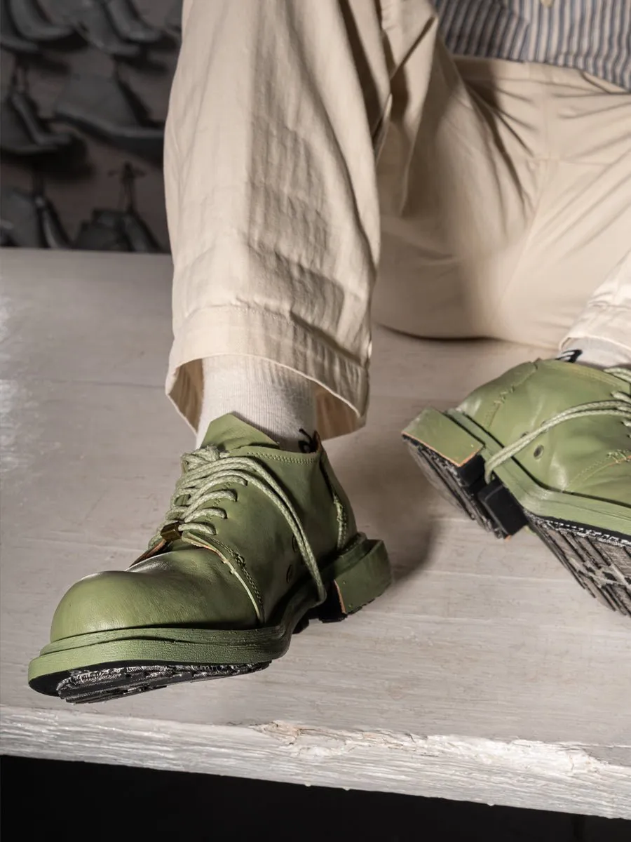 Casual breathable men's shoes square toe commuter leather shoes