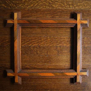 Chip-Carved "Tramp Art" Frame