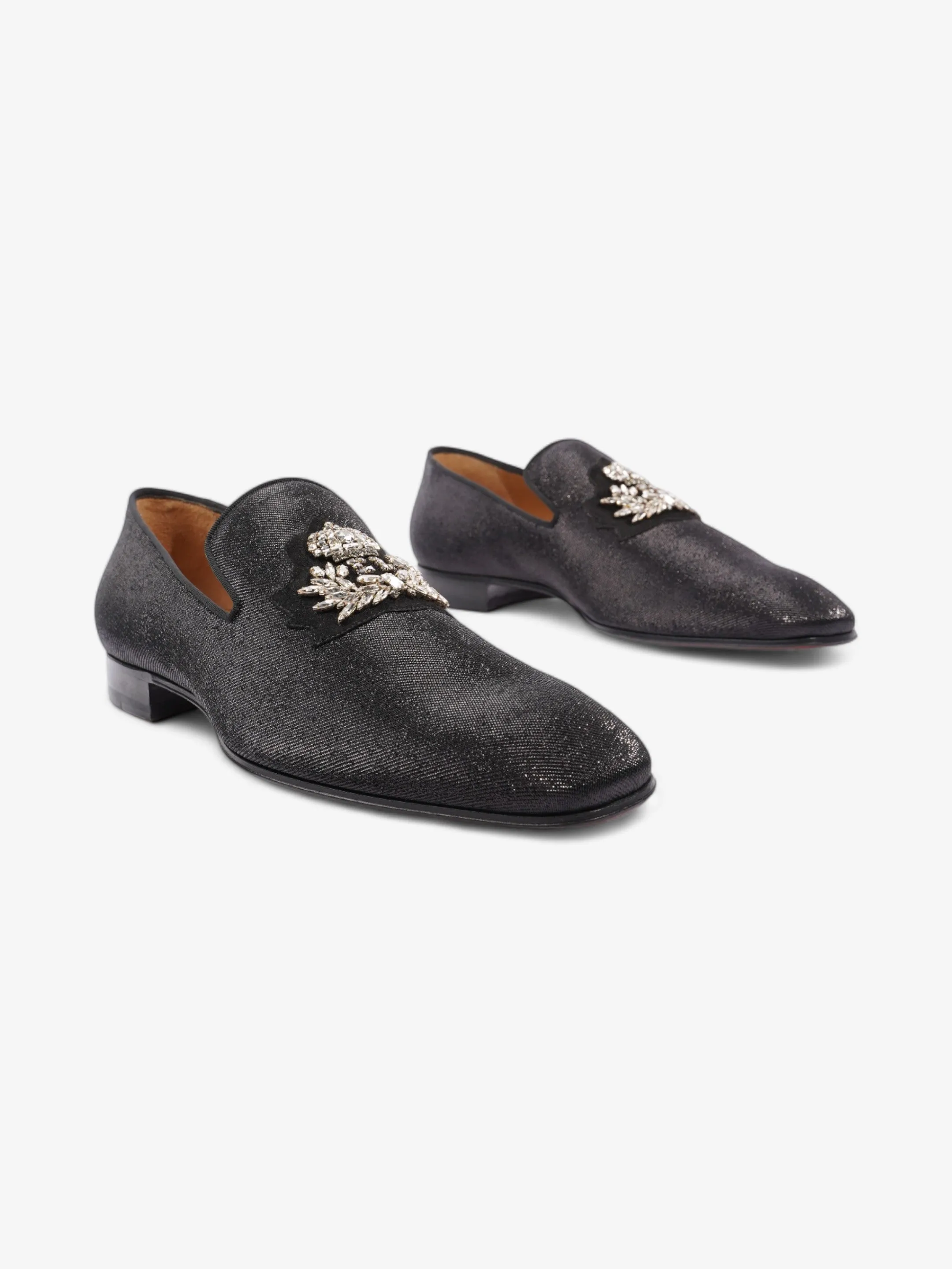 Christian Louboutin Embellishe Bijou Black Mesh EU 43 UK 9