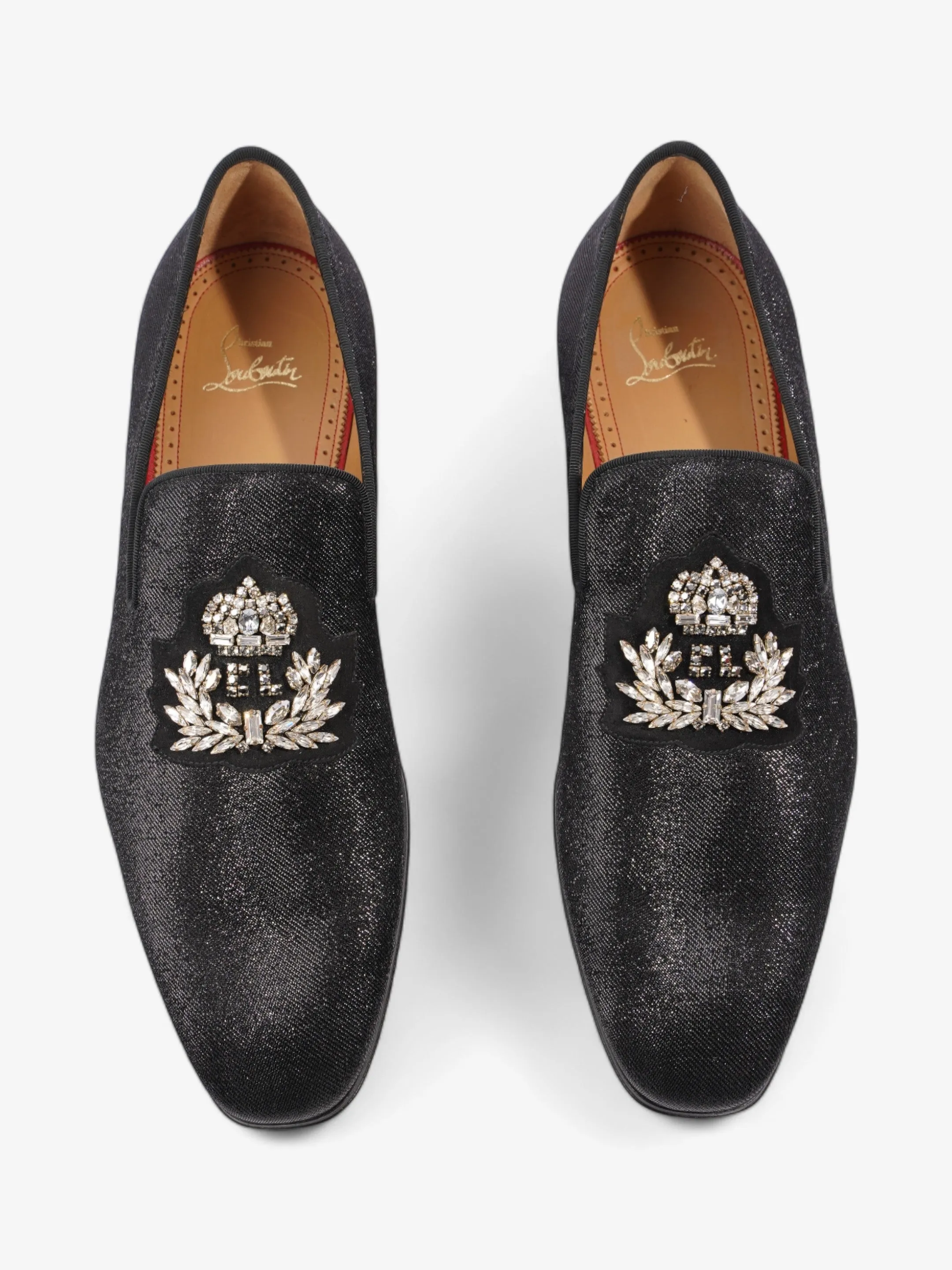 Christian Louboutin Embellishe Bijou Black Mesh EU 43 UK 9