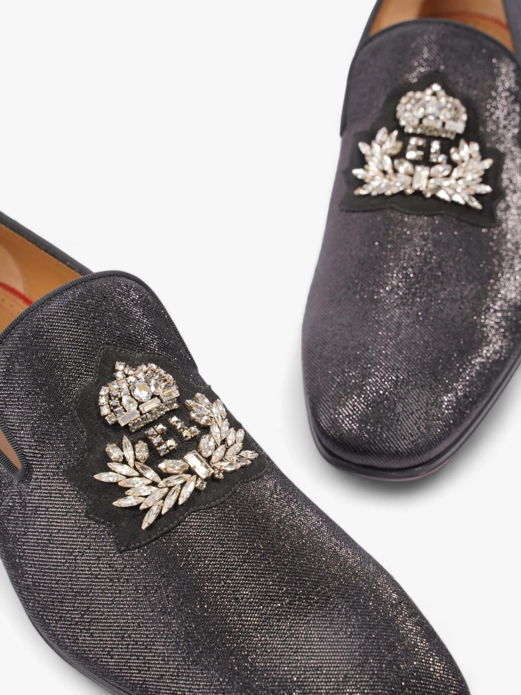 Christian Louboutin Embellishe Bijou Black Mesh EU 43 UK 9