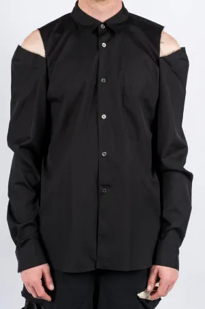 COMME DES GARCONS HOMME PLUS CUT OUT SHIRT BLACK