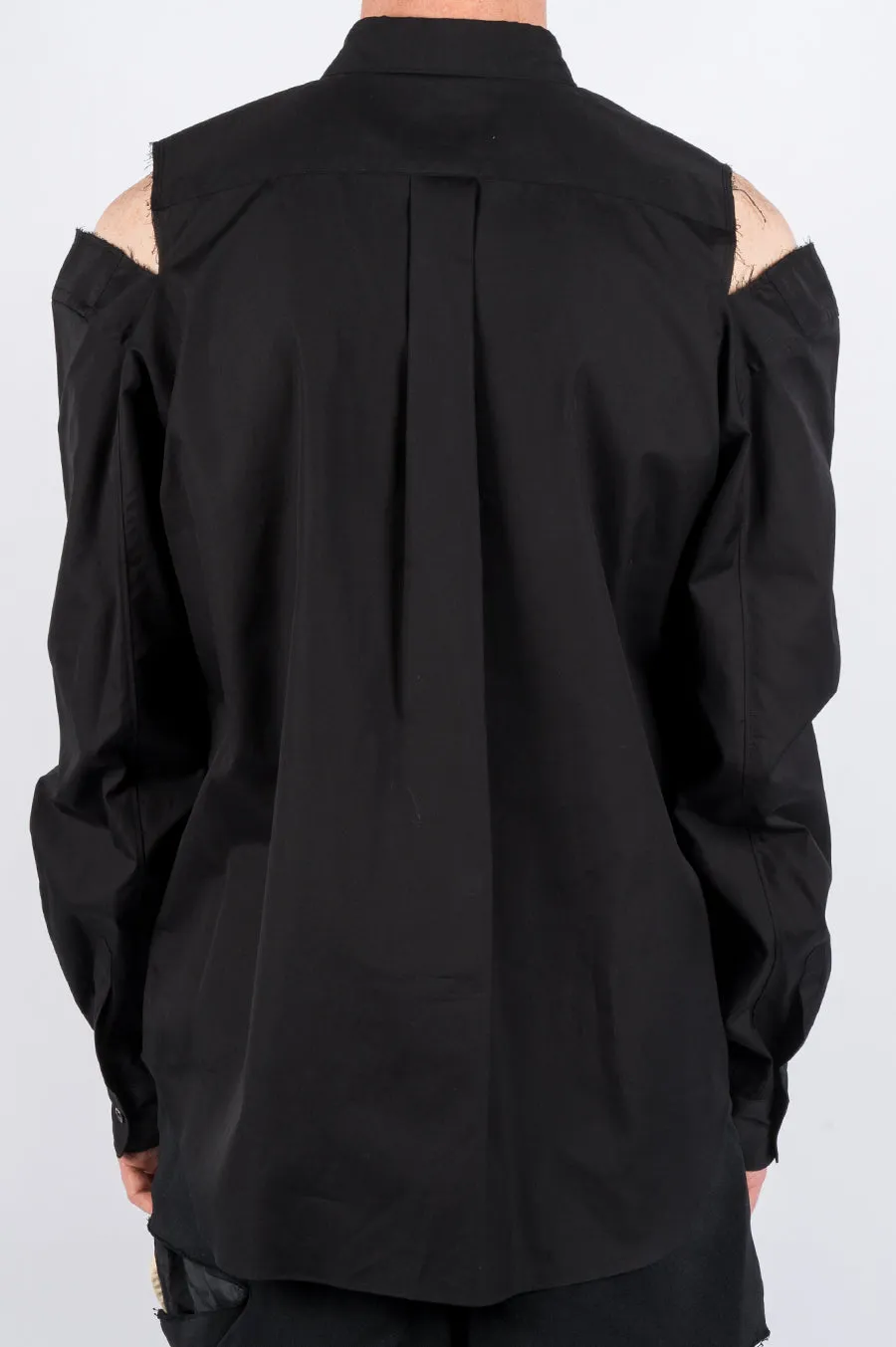 COMME DES GARCONS HOMME PLUS CUT OUT SHIRT BLACK
