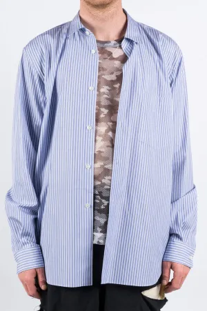 COMME DES GARCONS HOMME PLUS STRIPED SHIRT BLUE WHITE