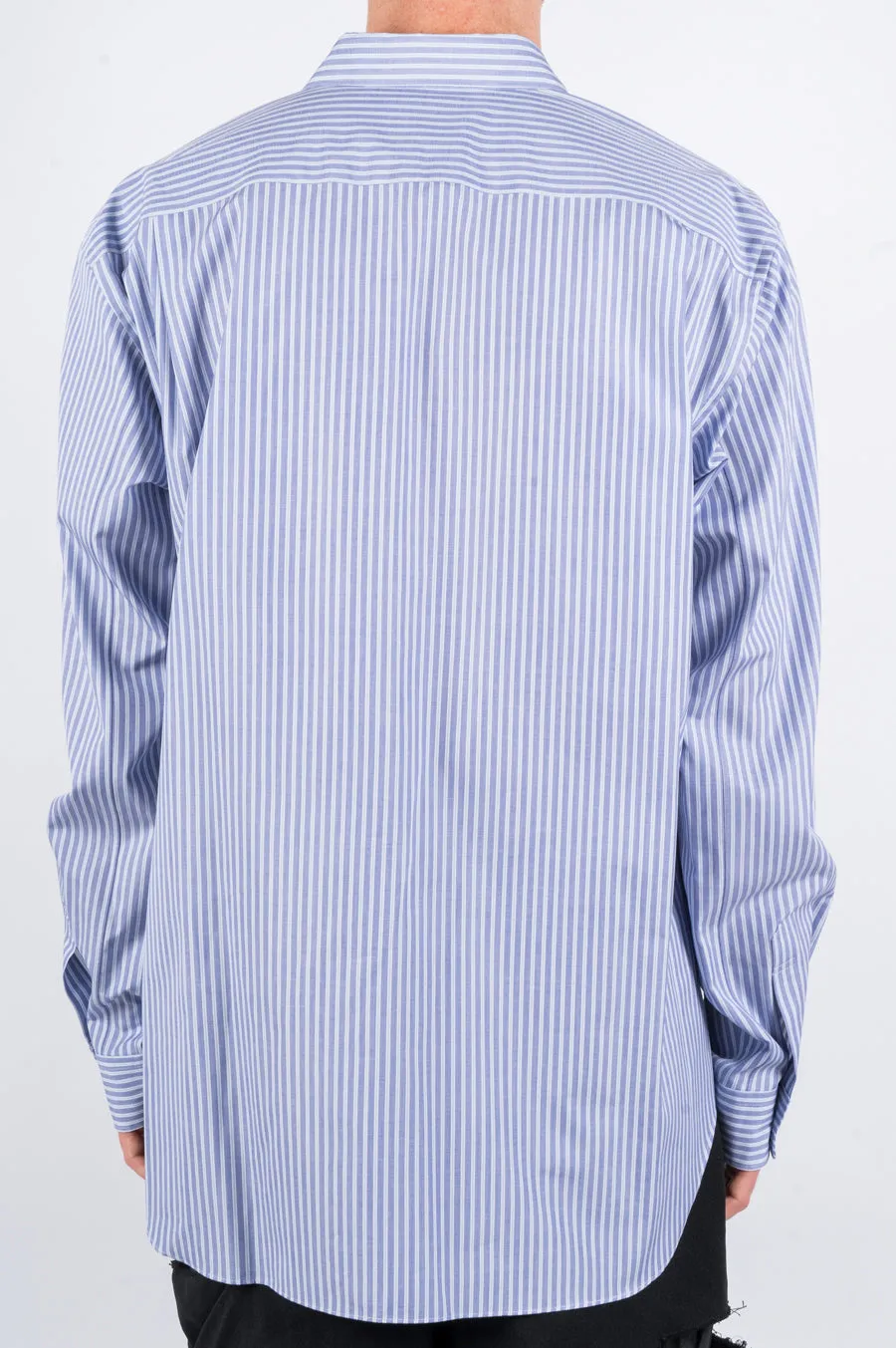 COMME DES GARCONS HOMME PLUS STRIPED SHIRT BLUE WHITE