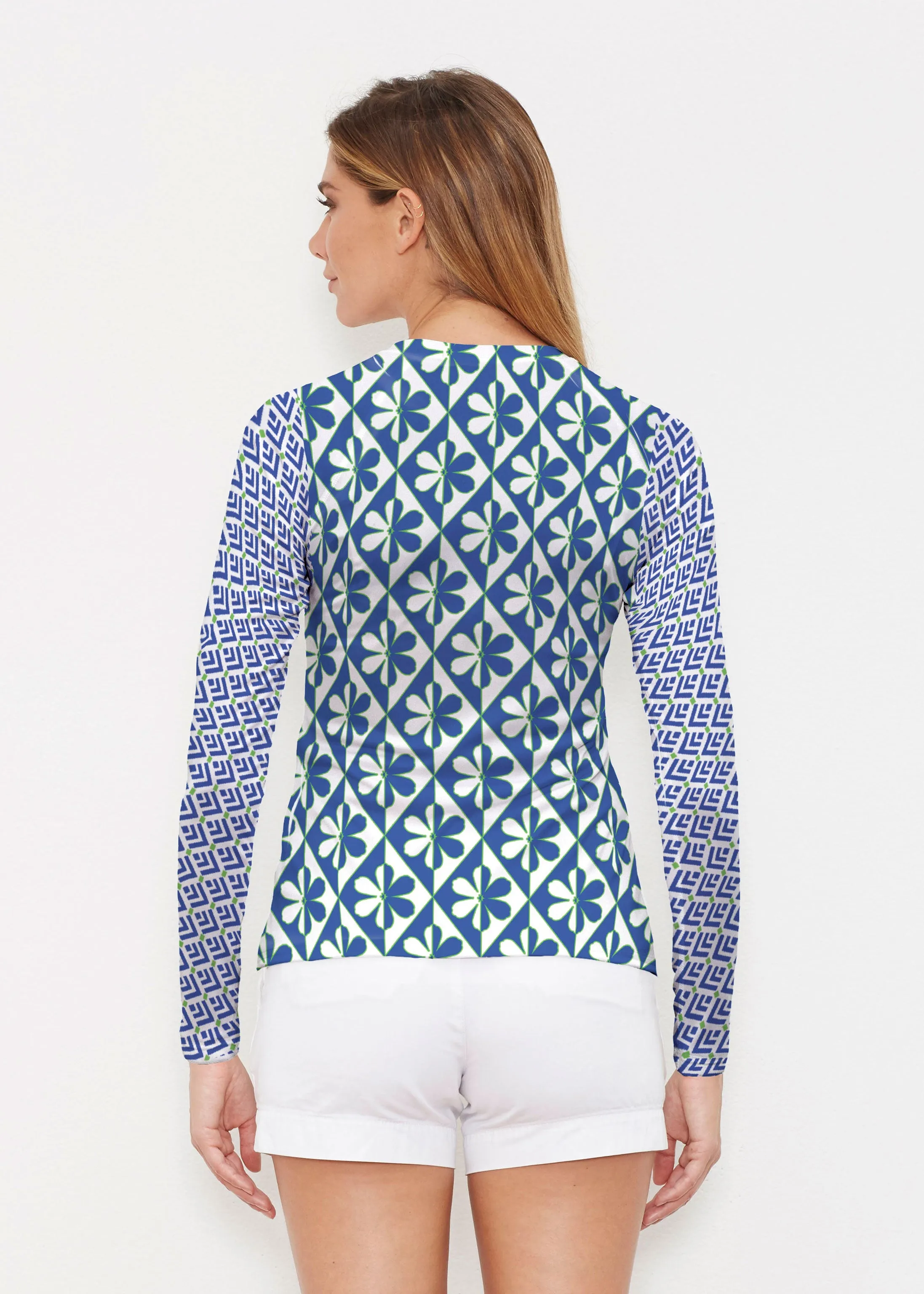 Cosmo Geo (13568) ~ Long Sleeve Rash Guard