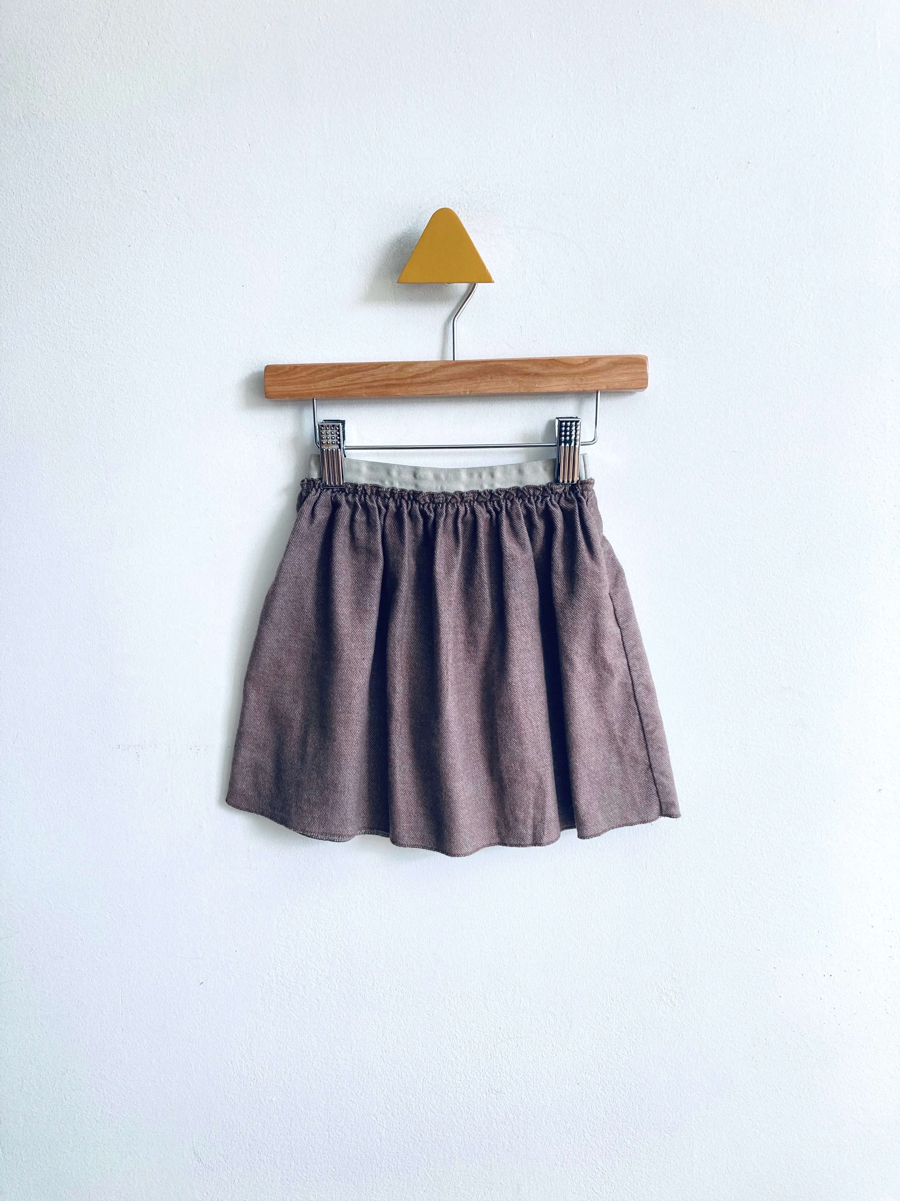 Cotton Flannel Skirt // 4Y