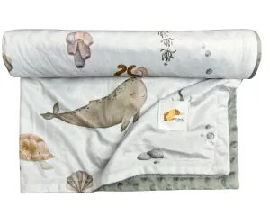 Couverture minky - Sea rust