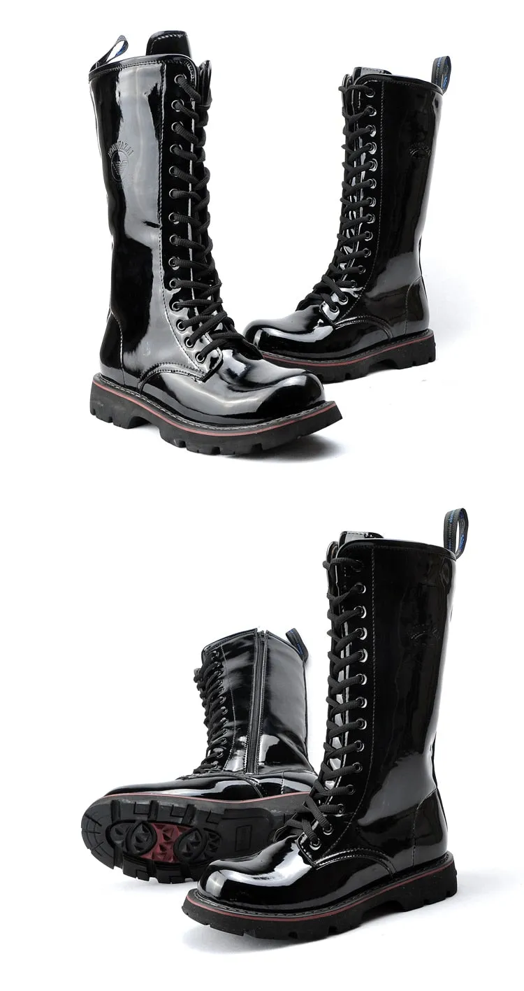 Cowboy Night Club Punk Boots Male Shoes